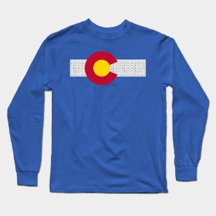 Colorado Border Wall Flag Long Sleeve T-Shirt